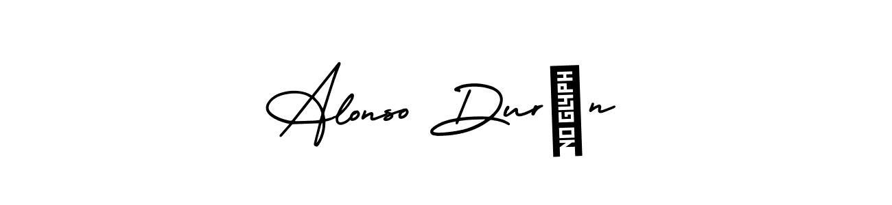 Make a beautiful signature design for name Alonso Durán. With this signature (AmerikaSignatureDemo-Regular) style, you can create a handwritten signature for free. Alonso Durán signature style 3 images and pictures png