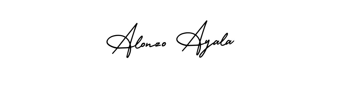 Design your own signature with our free online signature maker. With this signature software, you can create a handwritten (AmerikaSignatureDemo-Regular) signature for name Alonzo Ayala. Alonzo Ayala signature style 3 images and pictures png