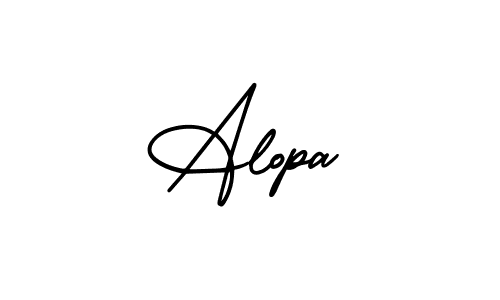 Also we have Alopa name is the best signature style. Create professional handwritten signature collection using AmerikaSignatureDemo-Regular autograph style. Alopa signature style 3 images and pictures png