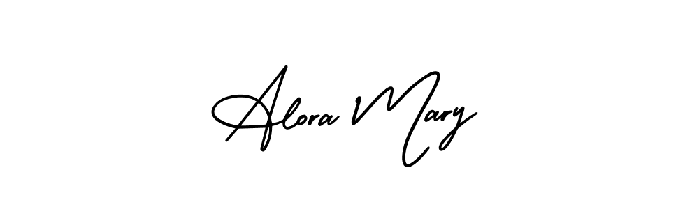 The best way (AmerikaSignatureDemo-Regular) to make a short signature is to pick only two or three words in your name. The name Alora Mary include a total of six letters. For converting this name. Alora Mary signature style 3 images and pictures png