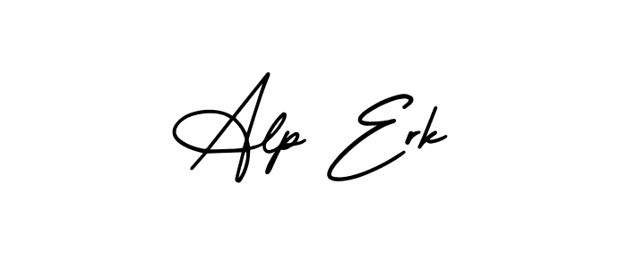 Use a signature maker to create a handwritten signature online. With this signature software, you can design (AmerikaSignatureDemo-Regular) your own signature for name Alp Erk. Alp Erk signature style 3 images and pictures png