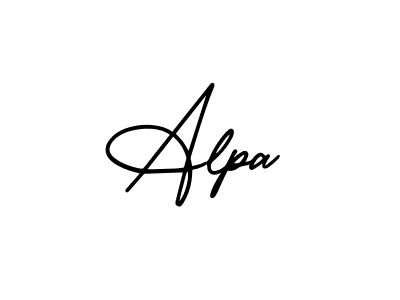 Design your own signature with our free online signature maker. With this signature software, you can create a handwritten (AmerikaSignatureDemo-Regular) signature for name Alpa. Alpa signature style 3 images and pictures png