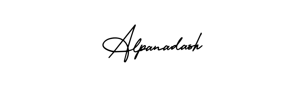 AmerikaSignatureDemo-Regular is a professional signature style that is perfect for those who want to add a touch of class to their signature. It is also a great choice for those who want to make their signature more unique. Get Alpanadash name to fancy signature for free. Alpanadash signature style 3 images and pictures png