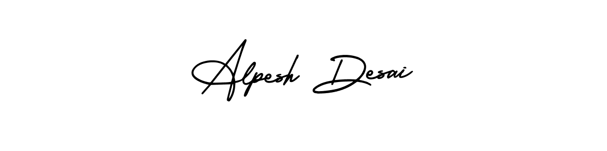 AmerikaSignatureDemo-Regular is a professional signature style that is perfect for those who want to add a touch of class to their signature. It is also a great choice for those who want to make their signature more unique. Get Alpesh Desai name to fancy signature for free. Alpesh Desai signature style 3 images and pictures png