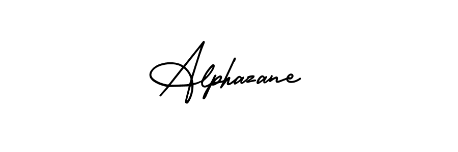 Use a signature maker to create a handwritten signature online. With this signature software, you can design (AmerikaSignatureDemo-Regular) your own signature for name Alphazane. Alphazane signature style 3 images and pictures png