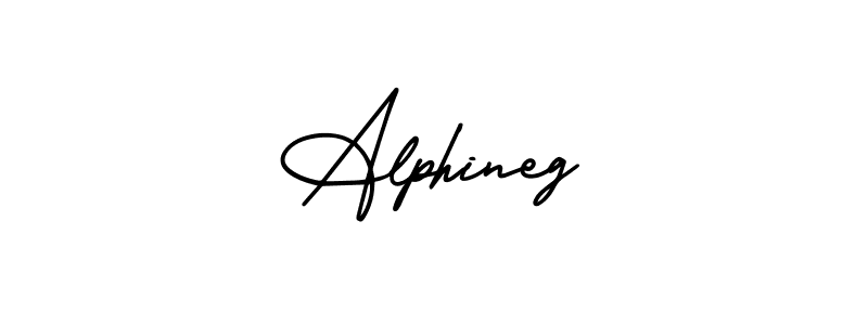 Alphineg stylish signature style. Best Handwritten Sign (AmerikaSignatureDemo-Regular) for my name. Handwritten Signature Collection Ideas for my name Alphineg. Alphineg signature style 3 images and pictures png
