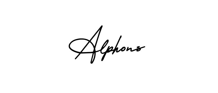 It looks lik you need a new signature style for name Alphons. Design unique handwritten (AmerikaSignatureDemo-Regular) signature with our free signature maker in just a few clicks. Alphons signature style 3 images and pictures png