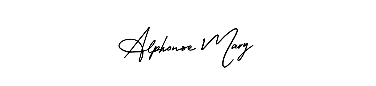 Use a signature maker to create a handwritten signature online. With this signature software, you can design (AmerikaSignatureDemo-Regular) your own signature for name Alphonse Mary. Alphonse Mary signature style 3 images and pictures png