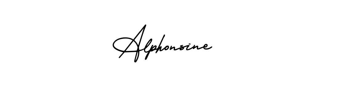 How to Draw Alphonsine  signature style? AmerikaSignatureDemo-Regular is a latest design signature styles for name Alphonsine . Alphonsine  signature style 3 images and pictures png