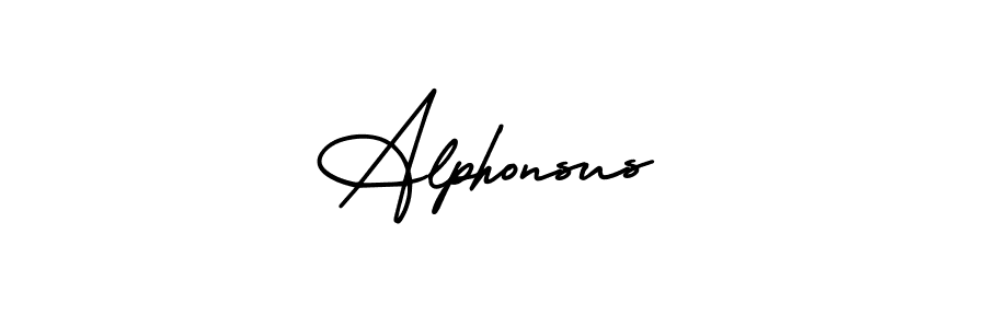 Make a beautiful signature design for name Alphonsus. With this signature (AmerikaSignatureDemo-Regular) style, you can create a handwritten signature for free. Alphonsus signature style 3 images and pictures png