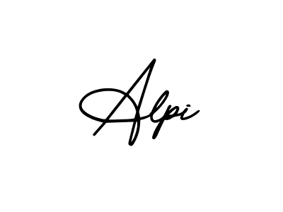 Design your own signature with our free online signature maker. With this signature software, you can create a handwritten (AmerikaSignatureDemo-Regular) signature for name Alpi. Alpi signature style 3 images and pictures png