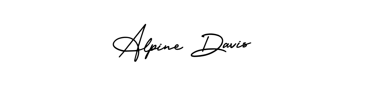 It looks lik you need a new signature style for name Alpine Davis. Design unique handwritten (AmerikaSignatureDemo-Regular) signature with our free signature maker in just a few clicks. Alpine Davis signature style 3 images and pictures png