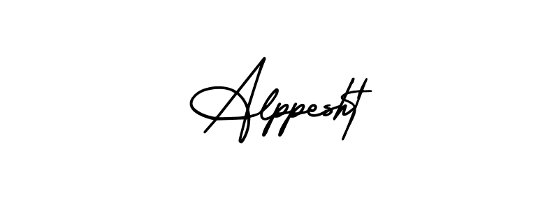 Design your own signature with our free online signature maker. With this signature software, you can create a handwritten (AmerikaSignatureDemo-Regular) signature for name Alppesht. Alppesht signature style 3 images and pictures png