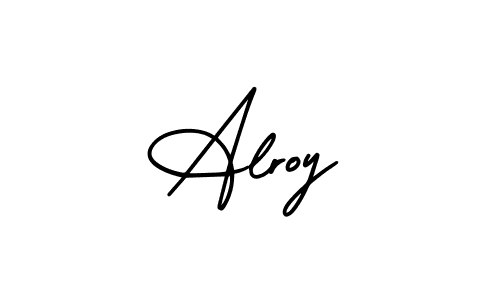 Alroy stylish signature style. Best Handwritten Sign (AmerikaSignatureDemo-Regular) for my name. Handwritten Signature Collection Ideas for my name Alroy. Alroy signature style 3 images and pictures png