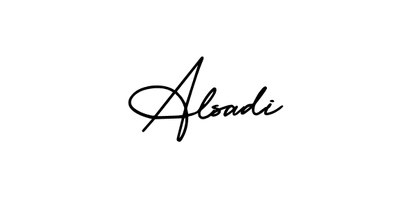Also we have Alsadi name is the best signature style. Create professional handwritten signature collection using AmerikaSignatureDemo-Regular autograph style. Alsadi signature style 3 images and pictures png