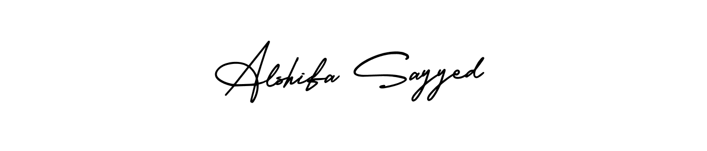 Create a beautiful signature design for name Alshifa Sayyed. With this signature (AmerikaSignatureDemo-Regular) fonts, you can make a handwritten signature for free. Alshifa Sayyed signature style 3 images and pictures png