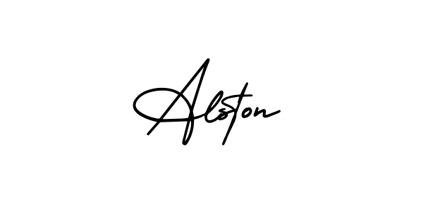 Make a beautiful signature design for name Alston. Use this online signature maker to create a handwritten signature for free. Alston signature style 3 images and pictures png