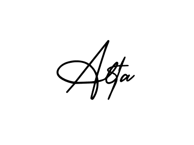 How to Draw Alta signature style? AmerikaSignatureDemo-Regular is a latest design signature styles for name Alta. Alta signature style 3 images and pictures png