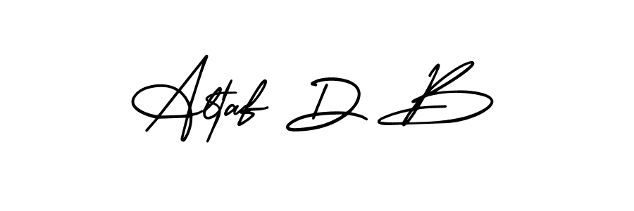 Similarly AmerikaSignatureDemo-Regular is the best handwritten signature design. Signature creator online .You can use it as an online autograph creator for name Altaf D B. Altaf D B signature style 3 images and pictures png