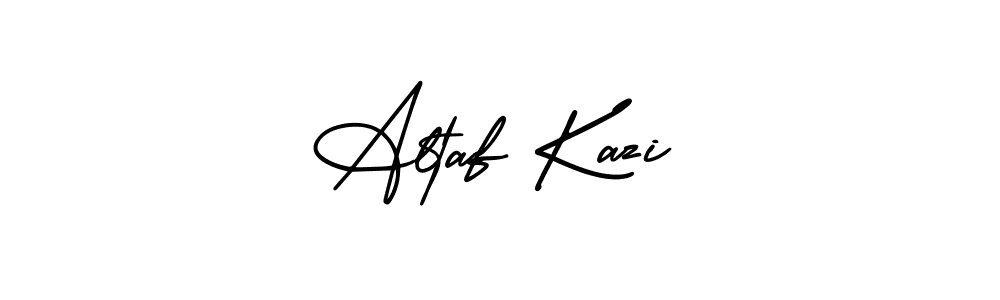 Use a signature maker to create a handwritten signature online. With this signature software, you can design (AmerikaSignatureDemo-Regular) your own signature for name Altaf Kazi. Altaf Kazi signature style 3 images and pictures png