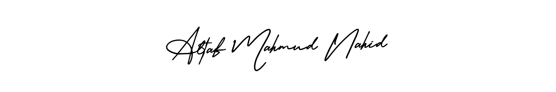 Make a beautiful signature design for name Altaf Mahmud Nahid. Use this online signature maker to create a handwritten signature for free. Altaf Mahmud Nahid signature style 3 images and pictures png