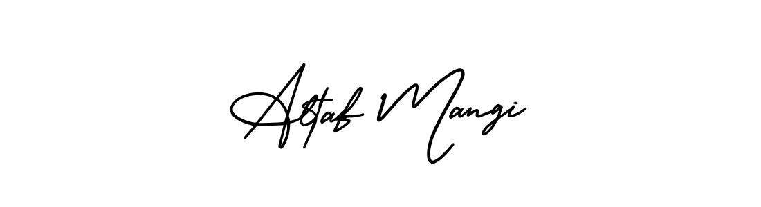 Make a short Altaf Mangi signature style. Manage your documents anywhere anytime using AmerikaSignatureDemo-Regular. Create and add eSignatures, submit forms, share and send files easily. Altaf Mangi signature style 3 images and pictures png