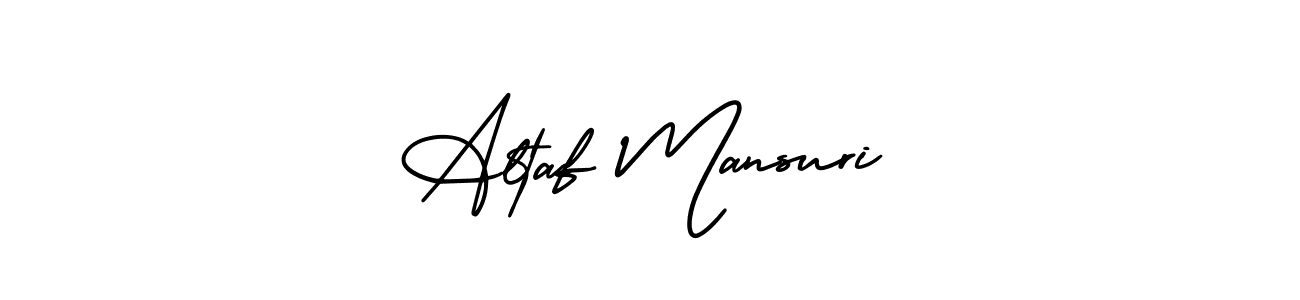 How to make Altaf Mansuri name signature. Use AmerikaSignatureDemo-Regular style for creating short signs online. This is the latest handwritten sign. Altaf Mansuri signature style 3 images and pictures png