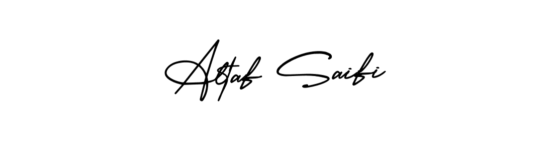 The best way (AmerikaSignatureDemo-Regular) to make a short signature is to pick only two or three words in your name. The name Altaf Saifi include a total of six letters. For converting this name. Altaf Saifi signature style 3 images and pictures png