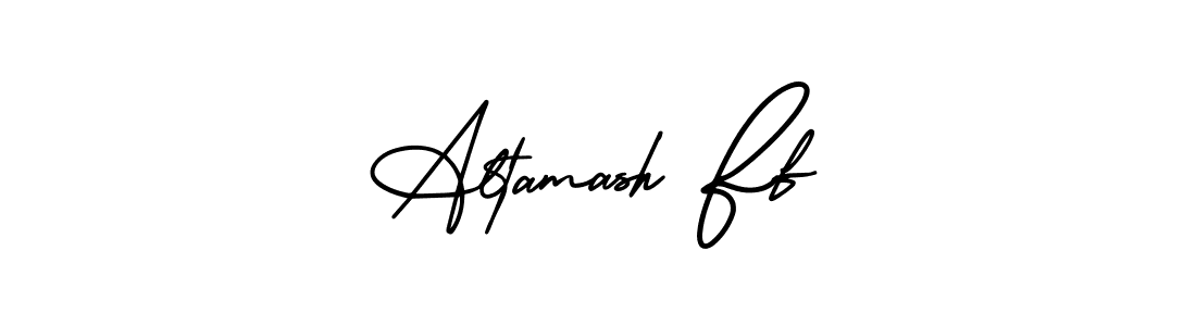 Also You can easily find your signature by using the search form. We will create Altamash Ff name handwritten signature images for you free of cost using AmerikaSignatureDemo-Regular sign style. Altamash Ff signature style 3 images and pictures png
