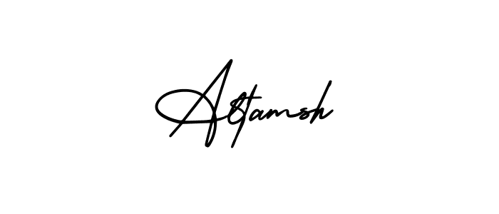 The best way (AmerikaSignatureDemo-Regular) to make a short signature is to pick only two or three words in your name. The name Altamsh include a total of six letters. For converting this name. Altamsh signature style 3 images and pictures png