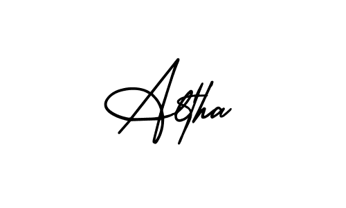 AmerikaSignatureDemo-Regular is a professional signature style that is perfect for those who want to add a touch of class to their signature. It is also a great choice for those who want to make their signature more unique. Get Altha name to fancy signature for free. Altha signature style 3 images and pictures png