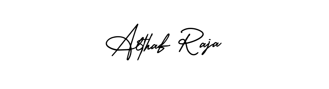 Design your own signature with our free online signature maker. With this signature software, you can create a handwritten (AmerikaSignatureDemo-Regular) signature for name Althaf Raja. Althaf Raja signature style 3 images and pictures png