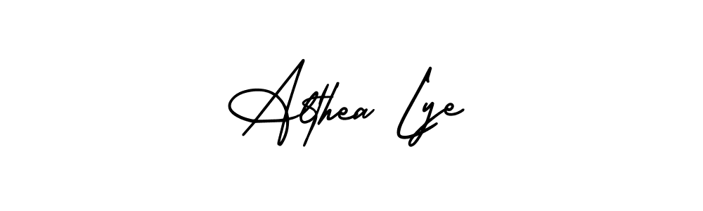 Use a signature maker to create a handwritten signature online. With this signature software, you can design (AmerikaSignatureDemo-Regular) your own signature for name Althea Lye. Althea Lye signature style 3 images and pictures png