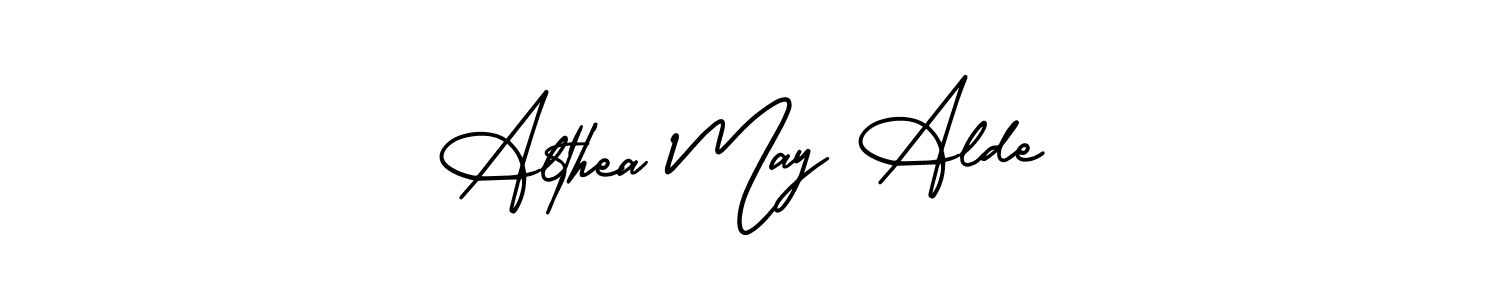 Make a beautiful signature design for name Althea May Alde. Use this online signature maker to create a handwritten signature for free. Althea May Alde signature style 3 images and pictures png