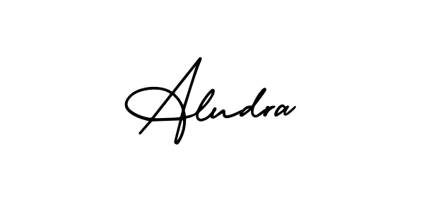How to make Aludra signature? AmerikaSignatureDemo-Regular is a professional autograph style. Create handwritten signature for Aludra name. Aludra signature style 3 images and pictures png