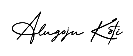 Make a beautiful signature design for name Alugoju Koti. Use this online signature maker to create a handwritten signature for free. Alugoju Koti signature style 3 images and pictures png