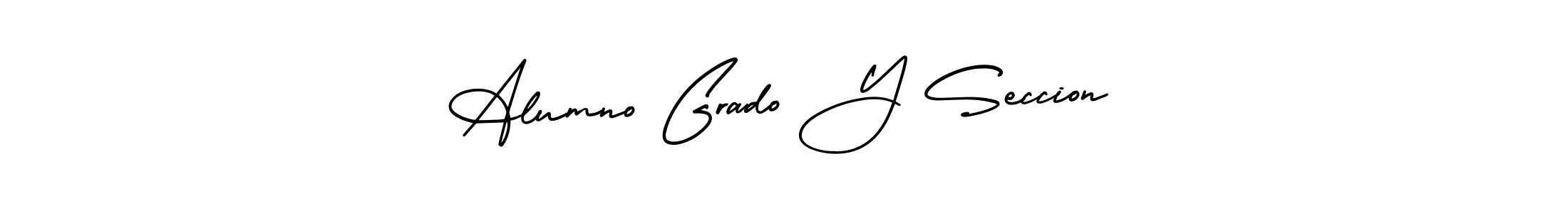 It looks lik you need a new signature style for name Alumno Grado Y Seccion. Design unique handwritten (AmerikaSignatureDemo-Regular) signature with our free signature maker in just a few clicks. Alumno Grado Y Seccion signature style 3 images and pictures png