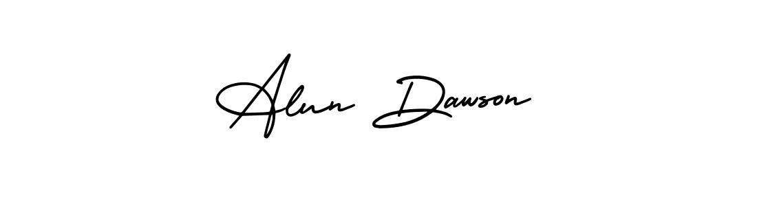 Also You can easily find your signature by using the search form. We will create Alun Dawson name handwritten signature images for you free of cost using AmerikaSignatureDemo-Regular sign style. Alun Dawson signature style 3 images and pictures png