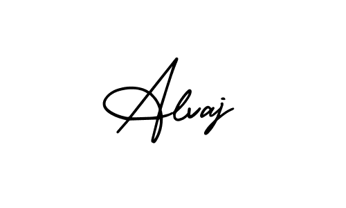 This is the best signature style for the Alvaj name. Also you like these signature font (AmerikaSignatureDemo-Regular). Mix name signature. Alvaj signature style 3 images and pictures png