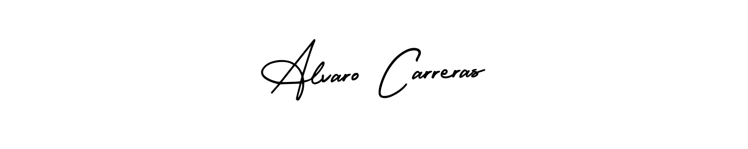 Use a signature maker to create a handwritten signature online. With this signature software, you can design (AmerikaSignatureDemo-Regular) your own signature for name Alvaro Carreras. Alvaro Carreras signature style 3 images and pictures png