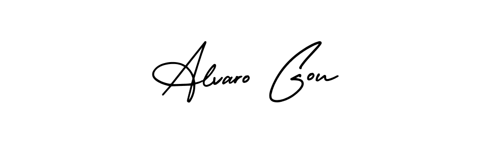 Use a signature maker to create a handwritten signature online. With this signature software, you can design (AmerikaSignatureDemo-Regular) your own signature for name Alvaro Gou. Alvaro Gou signature style 3 images and pictures png