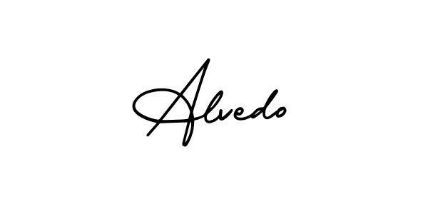 How to make Alvedo signature? AmerikaSignatureDemo-Regular is a professional autograph style. Create handwritten signature for Alvedo name. Alvedo signature style 3 images and pictures png