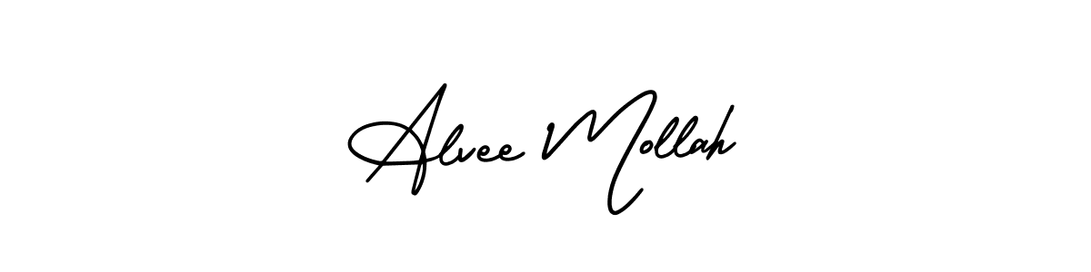 Make a beautiful signature design for name Alvee Mollah. Use this online signature maker to create a handwritten signature for free. Alvee Mollah signature style 3 images and pictures png