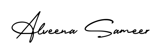 Create a personalized artistic stamp with Alveena Sameer in AmerikaSignatureDemo-Regular font. Perfect for visual artists, designers, and influencers. Alveena Sameer signature style 3 images and pictures png