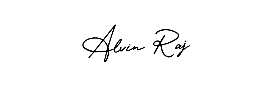 Similarly AmerikaSignatureDemo-Regular is the best handwritten signature design. Signature creator online .You can use it as an online autograph creator for name Alvin Raj. Alvin Raj signature style 3 images and pictures png