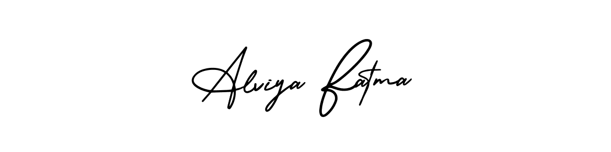 Use a signature maker to create a handwritten signature online. With this signature software, you can design (AmerikaSignatureDemo-Regular) your own signature for name Alviya Fatma. Alviya Fatma signature style 3 images and pictures png