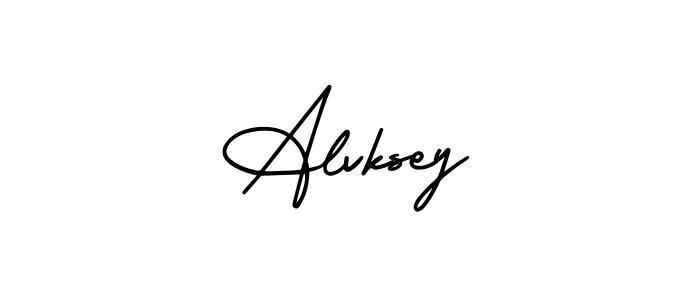 Alvksey stylish signature style. Best Handwritten Sign (AmerikaSignatureDemo-Regular) for my name. Handwritten Signature Collection Ideas for my name Alvksey. Alvksey signature style 3 images and pictures png
