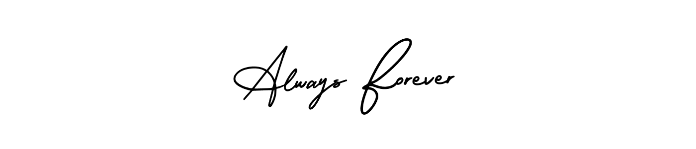 How to make Always Forever name signature. Use AmerikaSignatureDemo-Regular style for creating short signs online. This is the latest handwritten sign. Always Forever signature style 3 images and pictures png