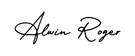 Make your name Alwin Roger memorable on every contract using AmerikaSignatureDemo-Regular autograph style. Instant transparent background export available. Alwin Roger signature style 3 images and pictures png