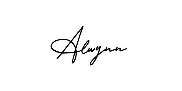 How to Draw Alwynn signature style? AmerikaSignatureDemo-Regular is a latest design signature styles for name Alwynn. Alwynn signature style 3 images and pictures png